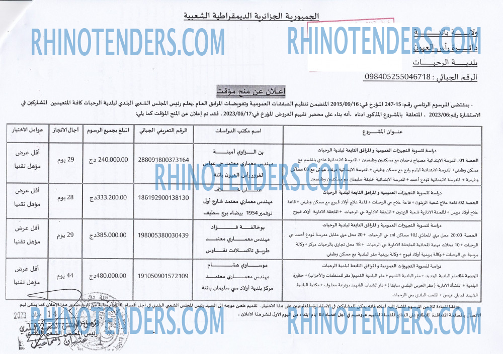 Rhinotenders