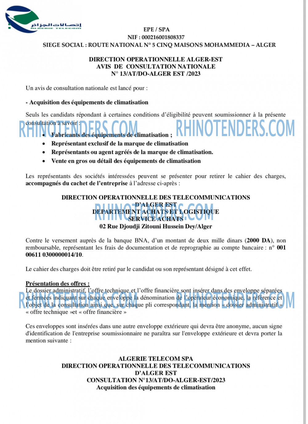 Rhinotenders