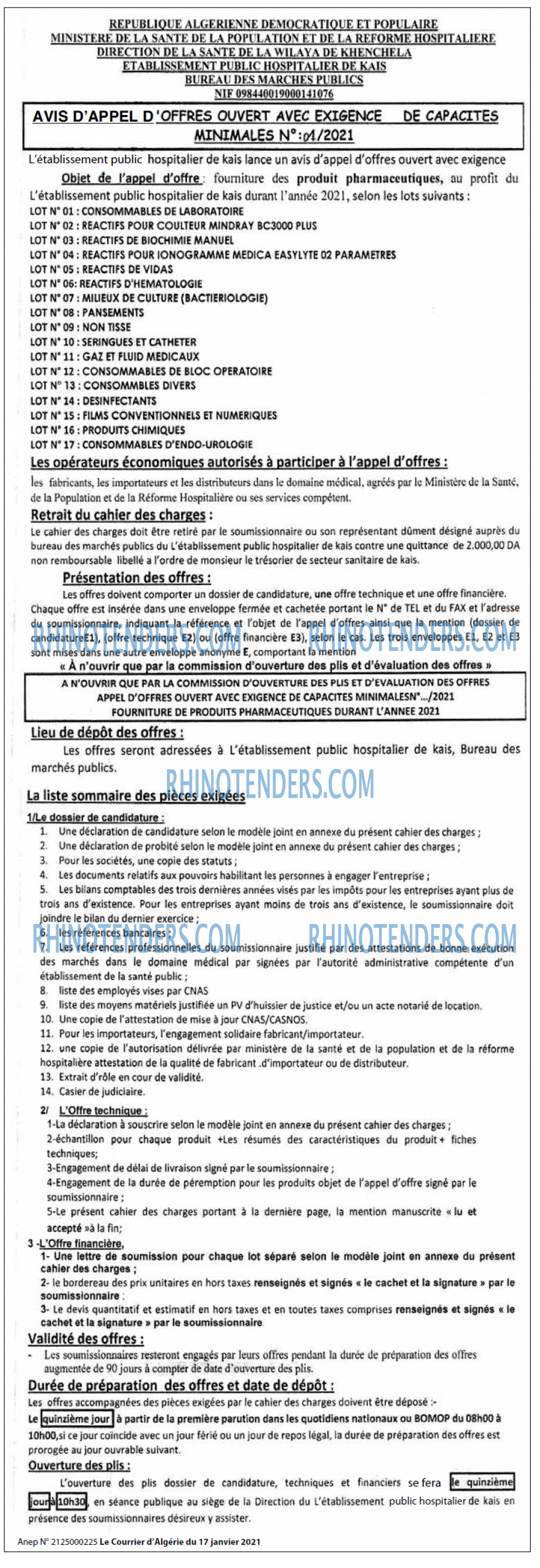 Le Courrier d'Algerie