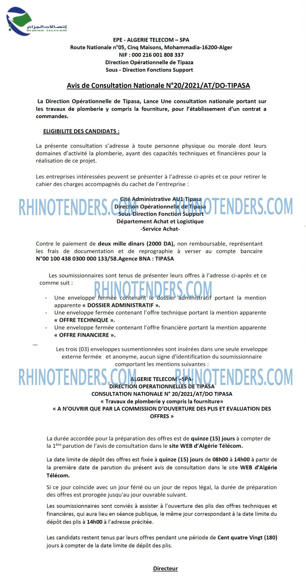 Rhinotenders