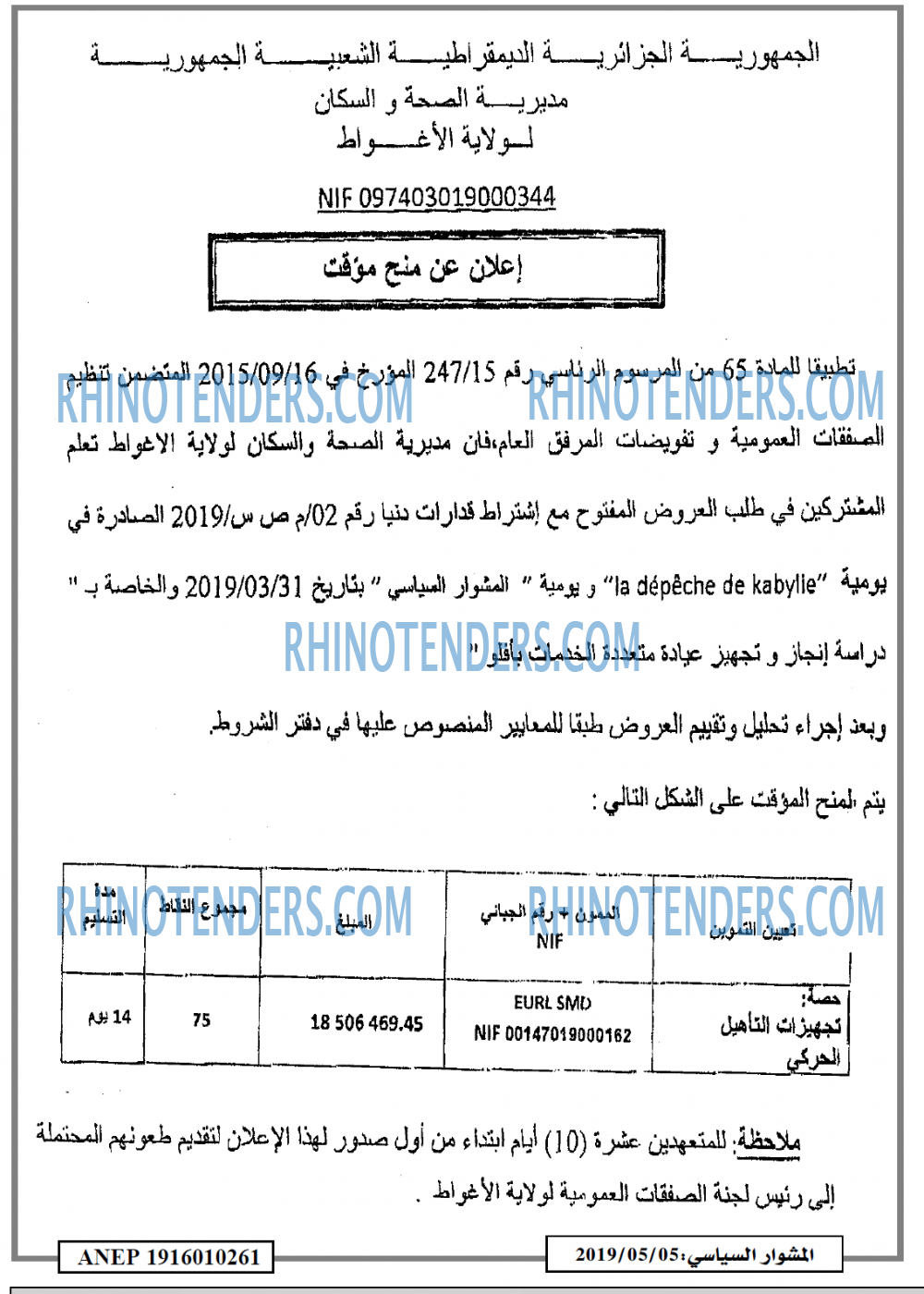 المشوار السياسي