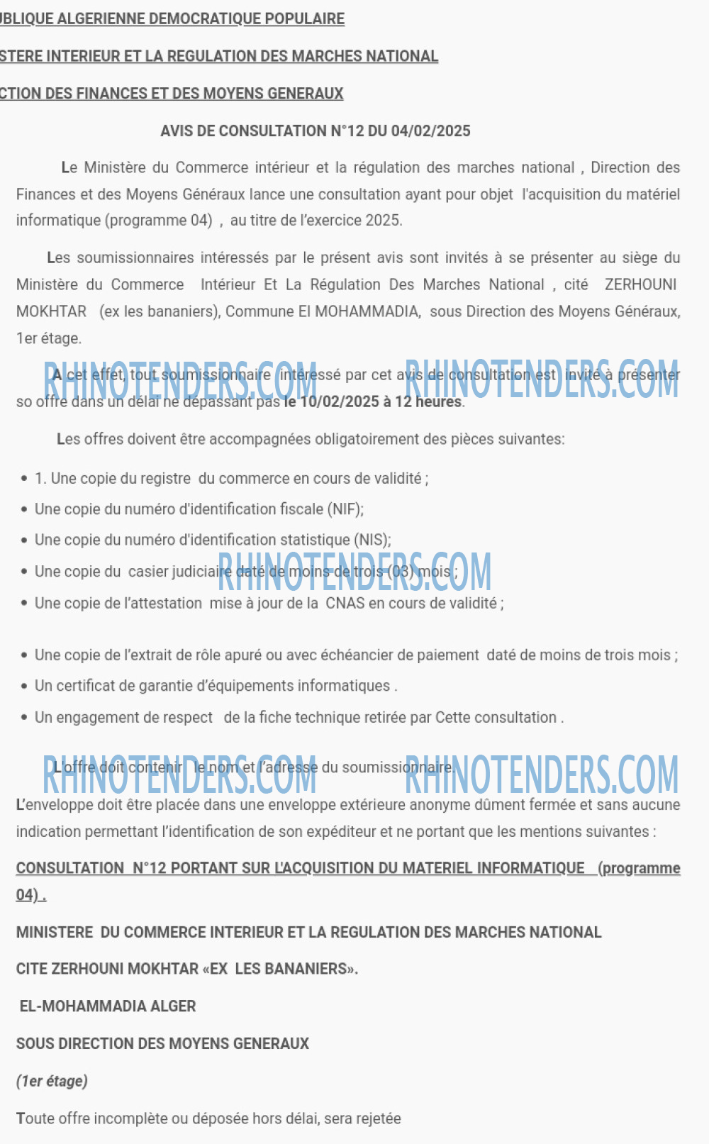 Rhinotenders