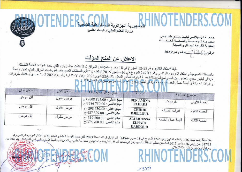 Rhinotenders