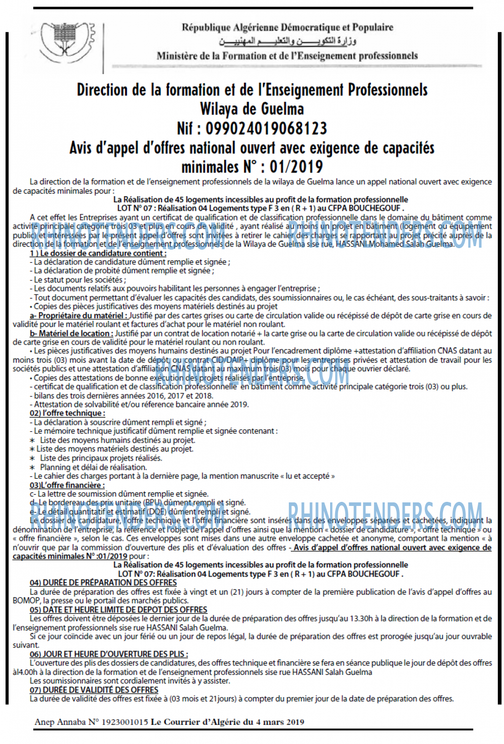 Le Courrier d'Algerie