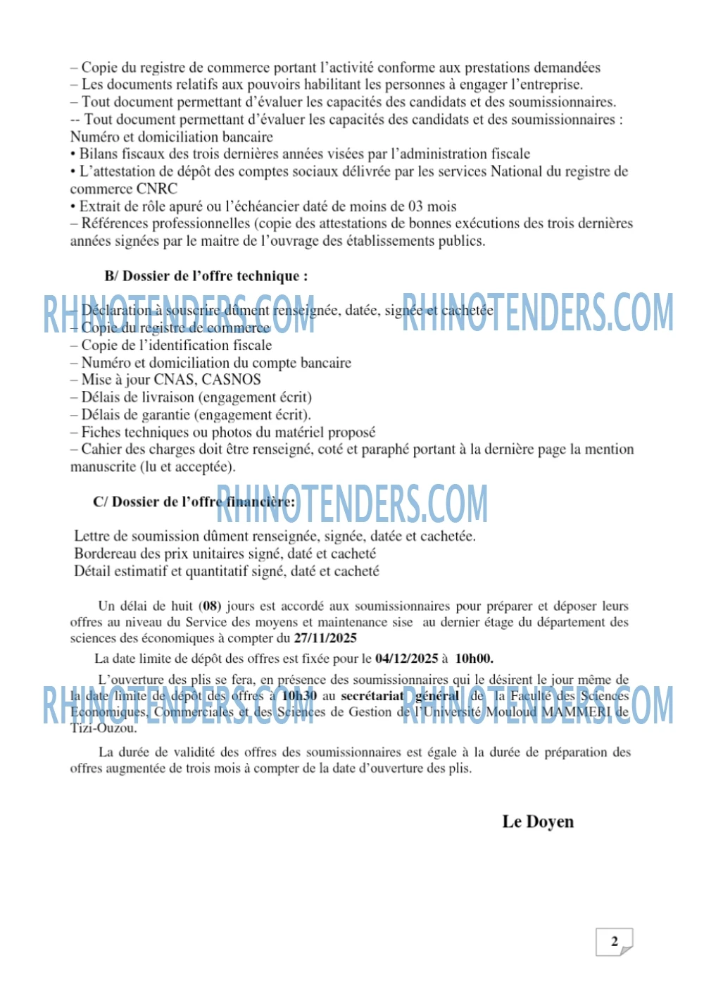Rhinotenders