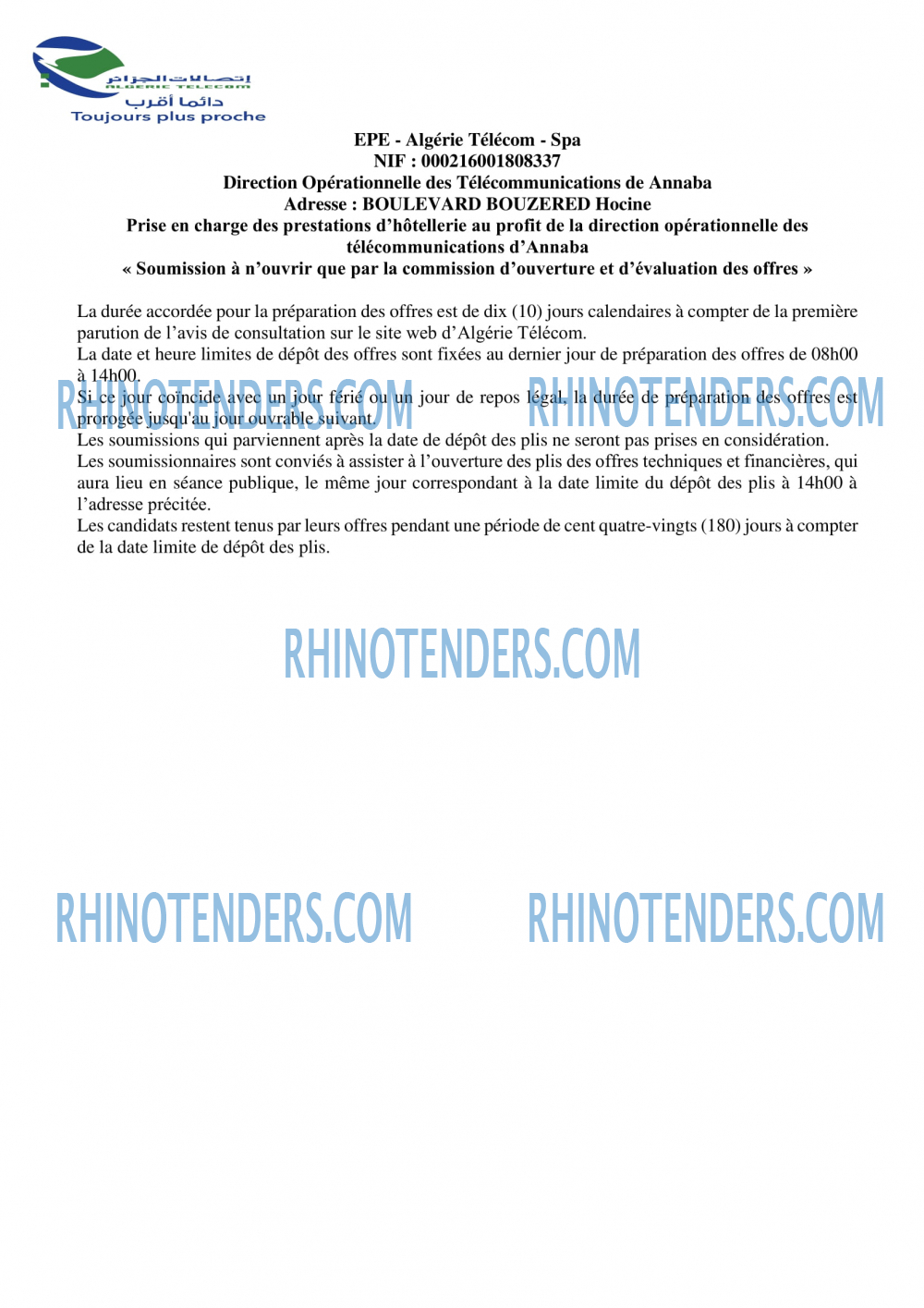 Rhinotenders