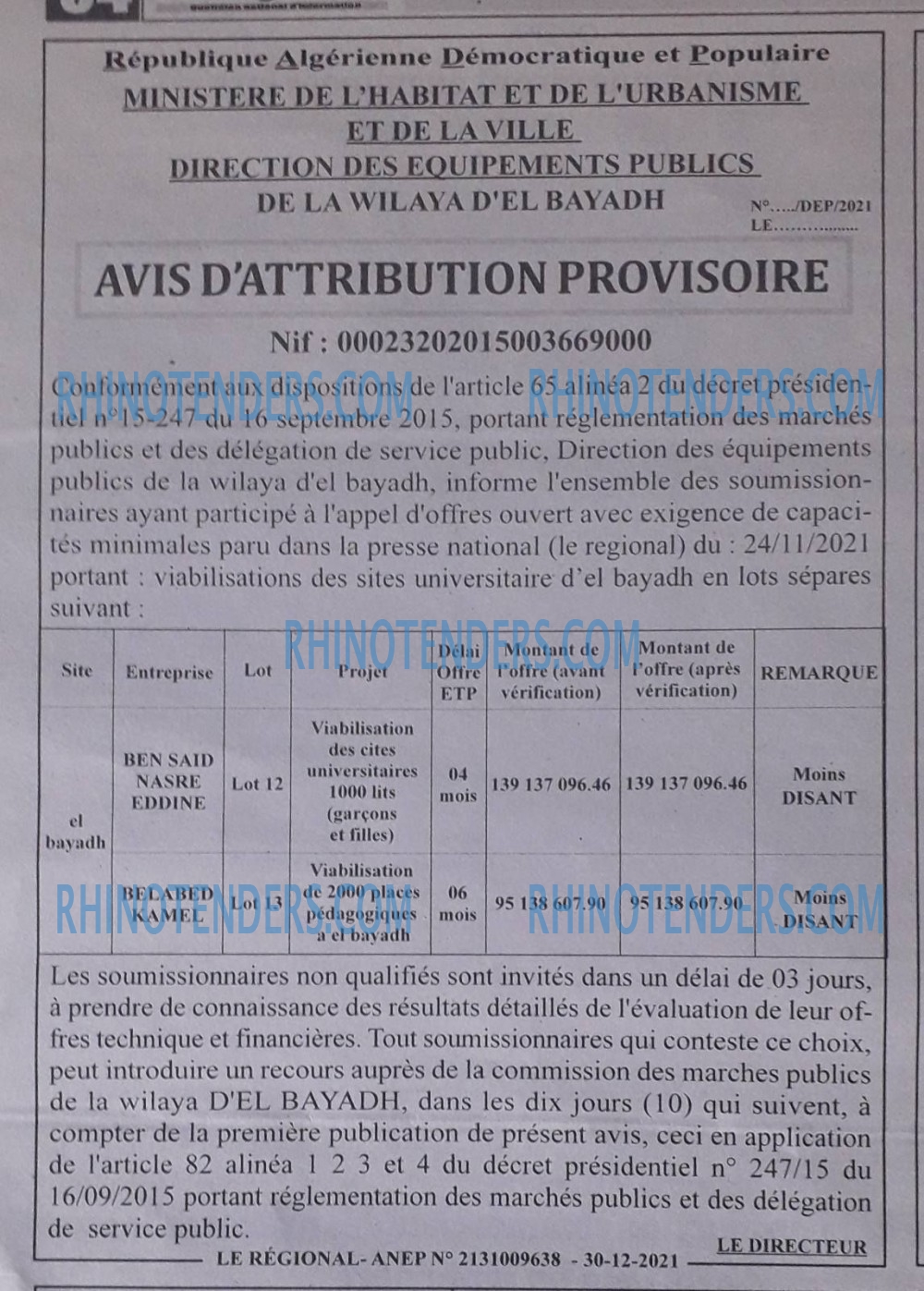 LE REGIONAL