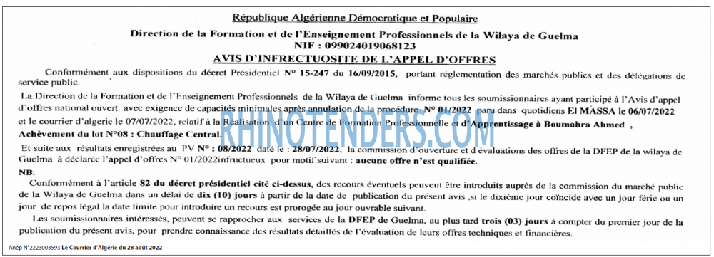 Le Courrier d'Algerie