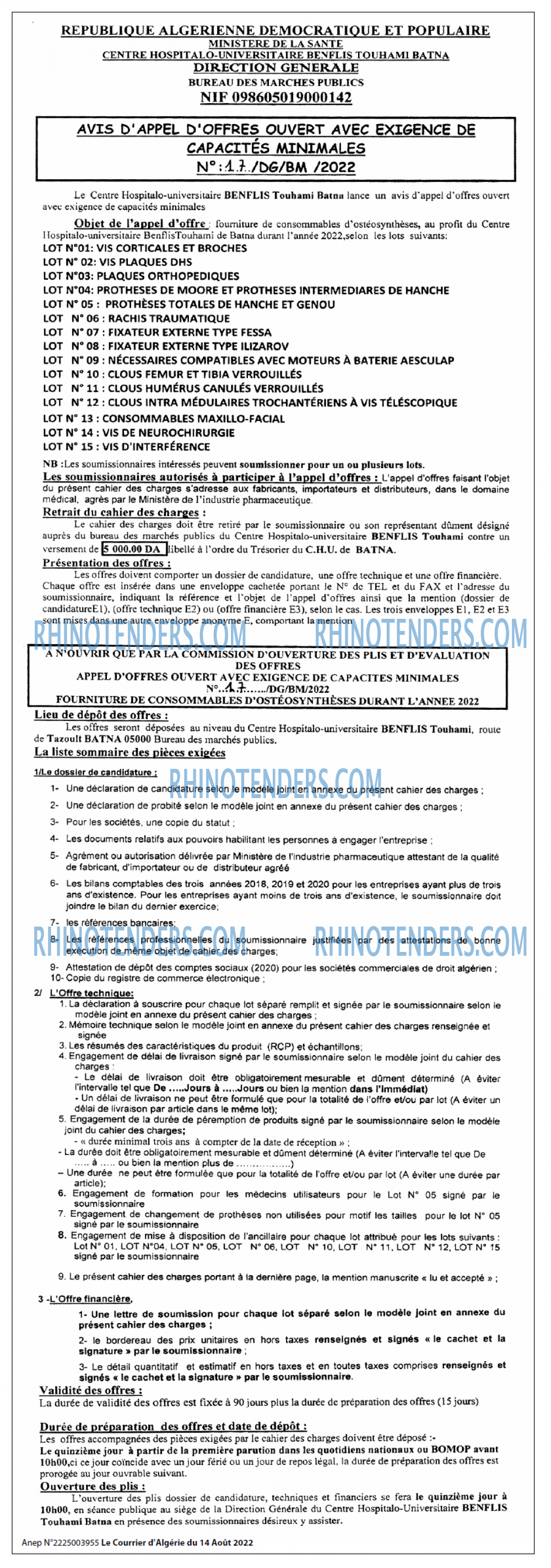 Le Courrier d'Algerie