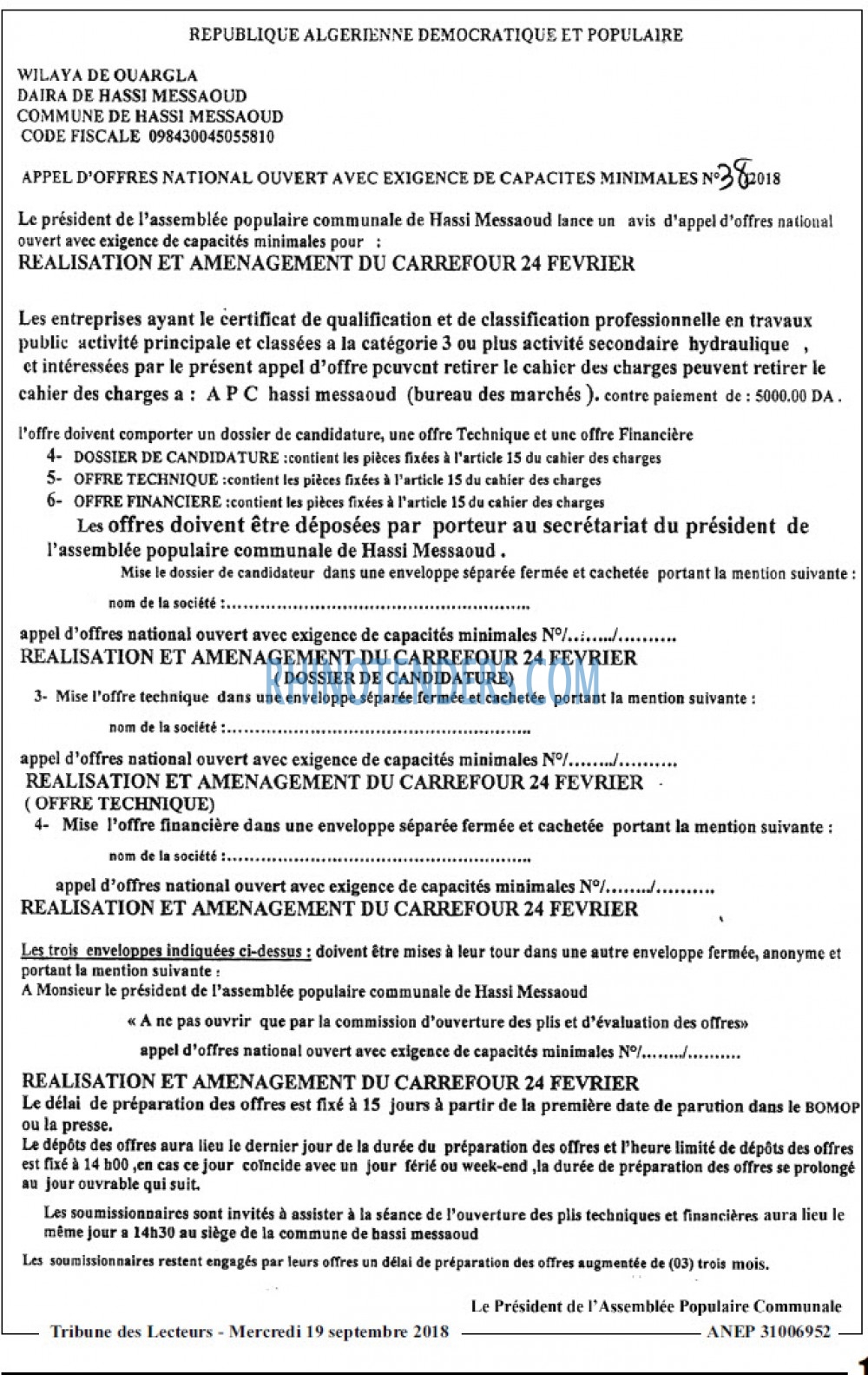 TRIBUNE DES LECTEURS
