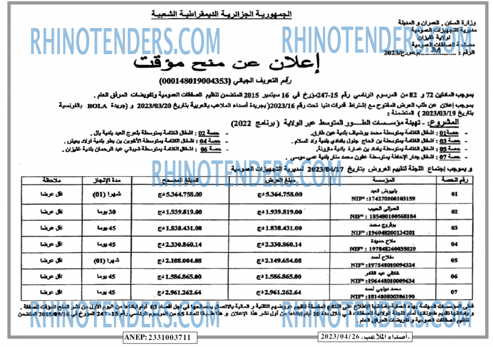 Rhinotenders