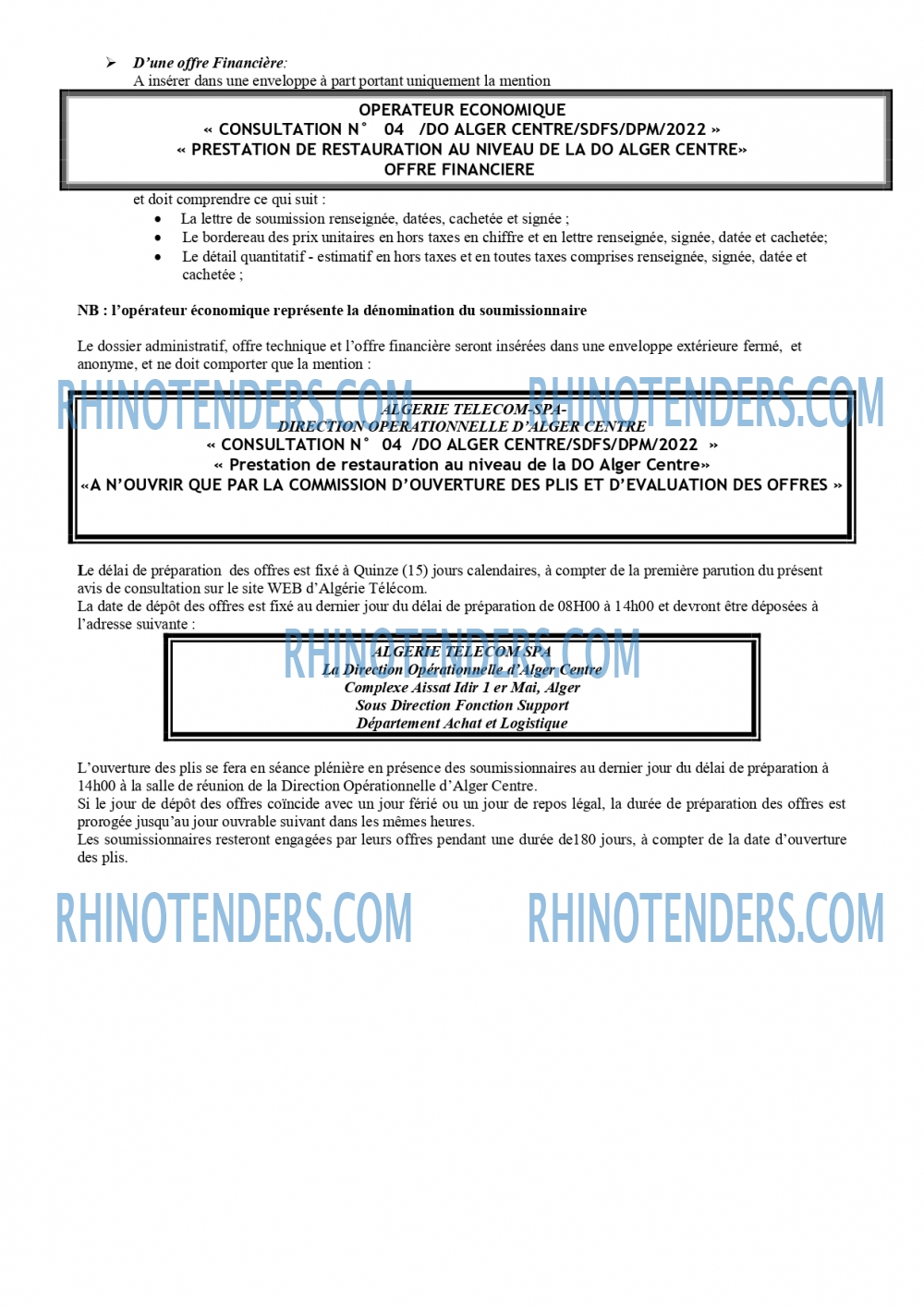 Rhinotenders