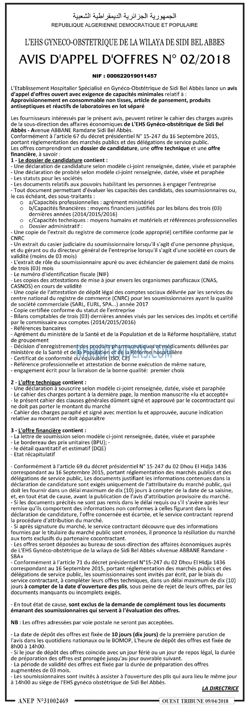 ouest TRIBUNE
