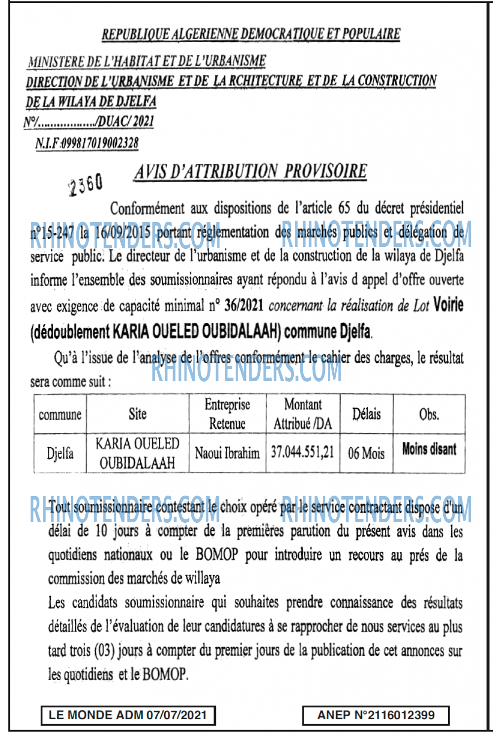 Le Monde ADM