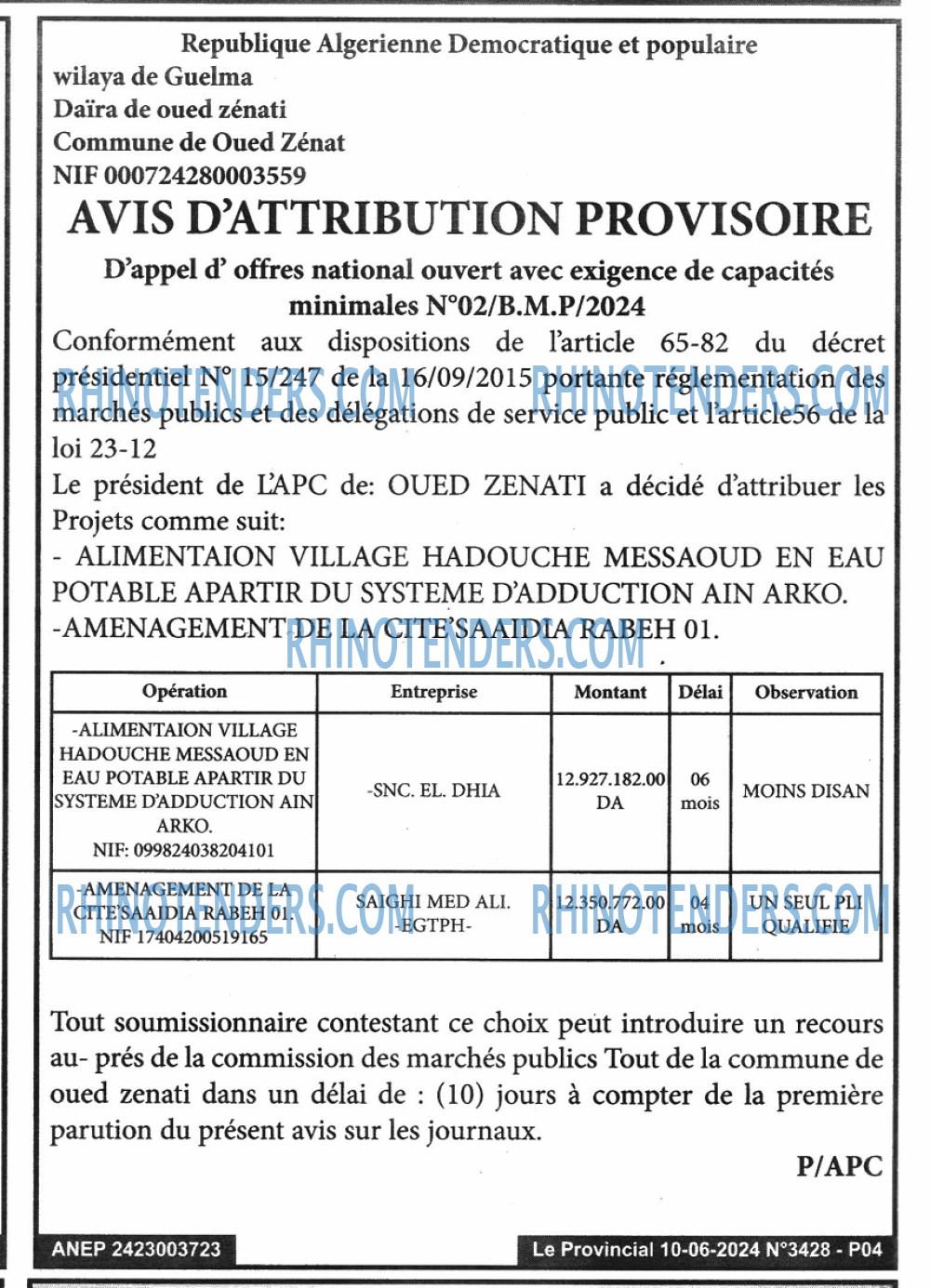 LE PROVINCIAL