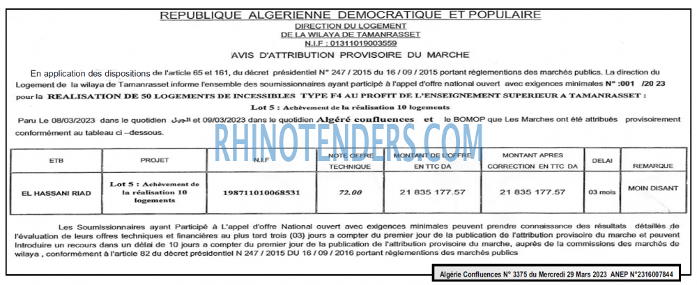 Algerie Confluence