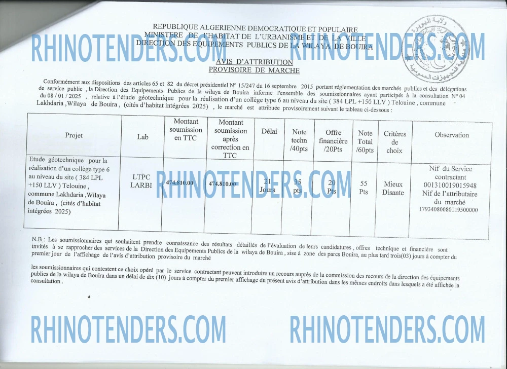 Rhinotenders