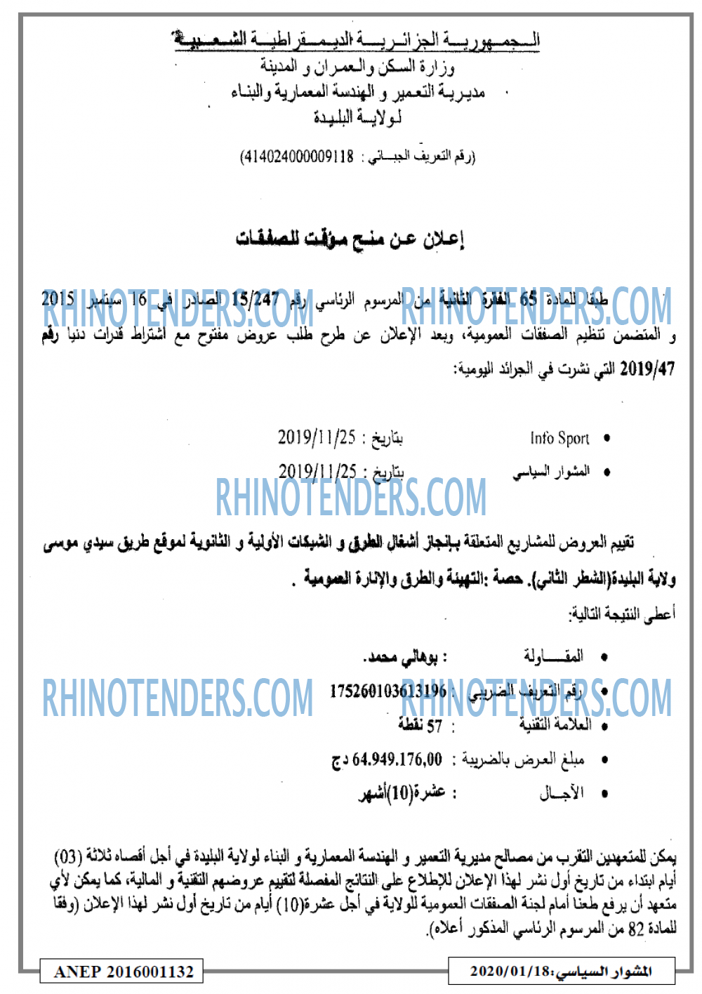 المشوار السياسي