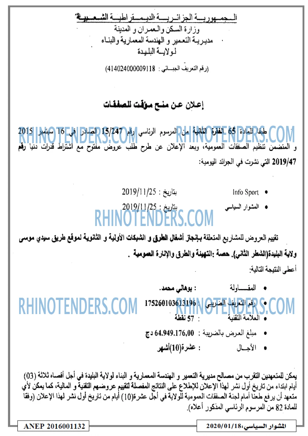 المشوار السياسي