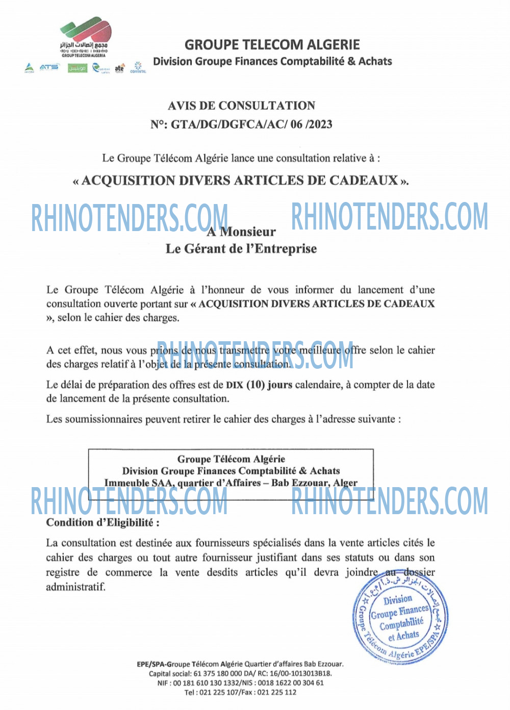 Rhinotenders