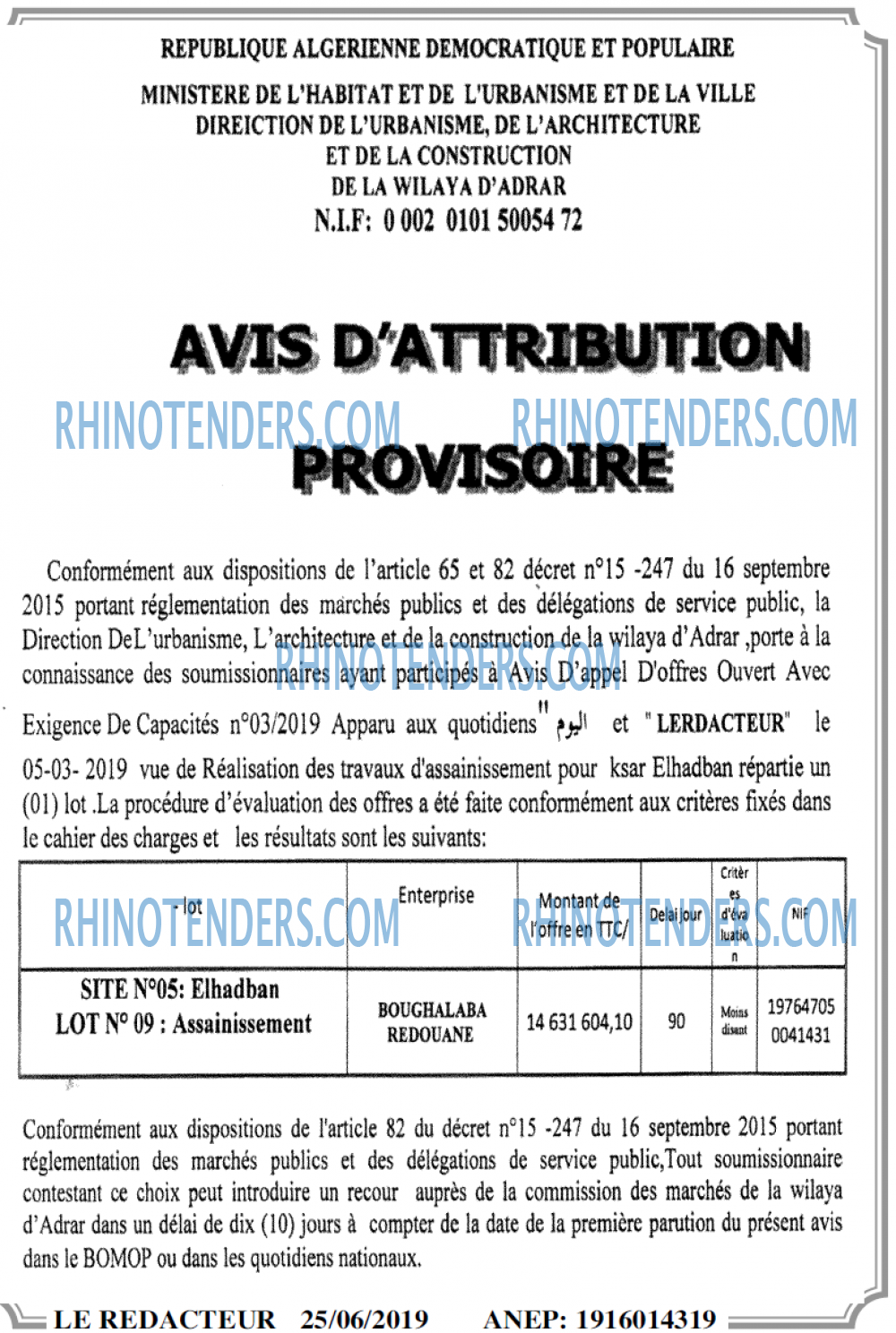 LE REDACTEUR
