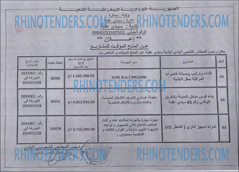 Rhinotenders