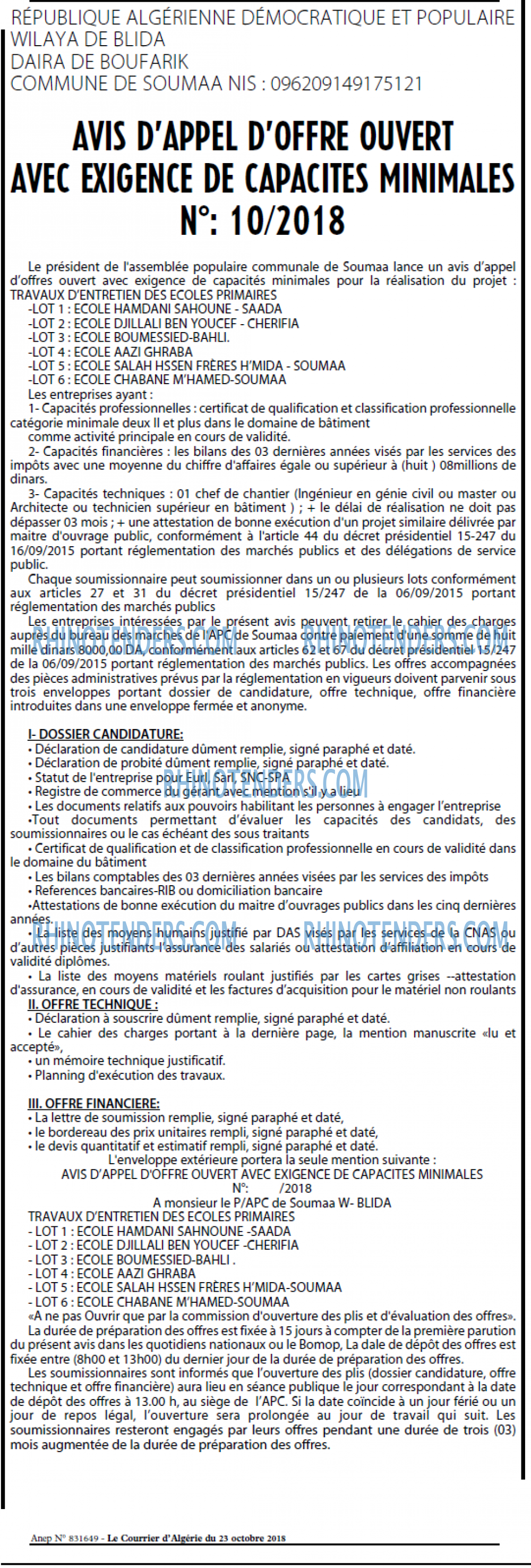 Le Courrier d'Algerie