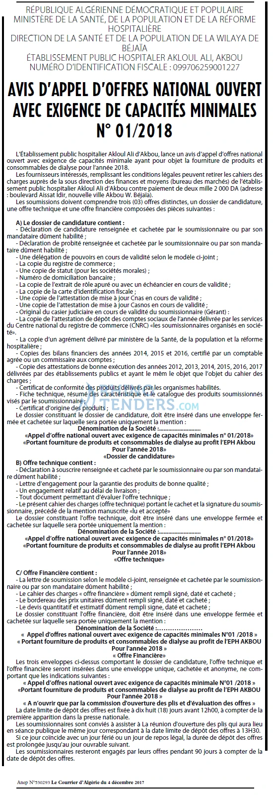 Le Courrier d'Algerie