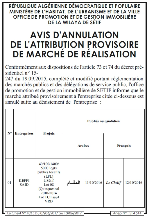 Le chélif