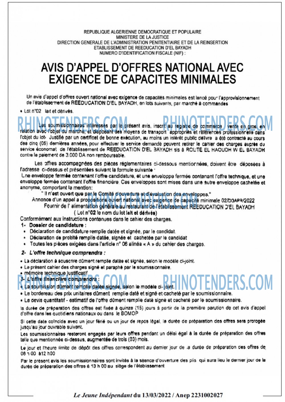 Jeune Independant