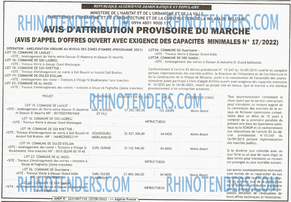 ALGERIE PRESSE