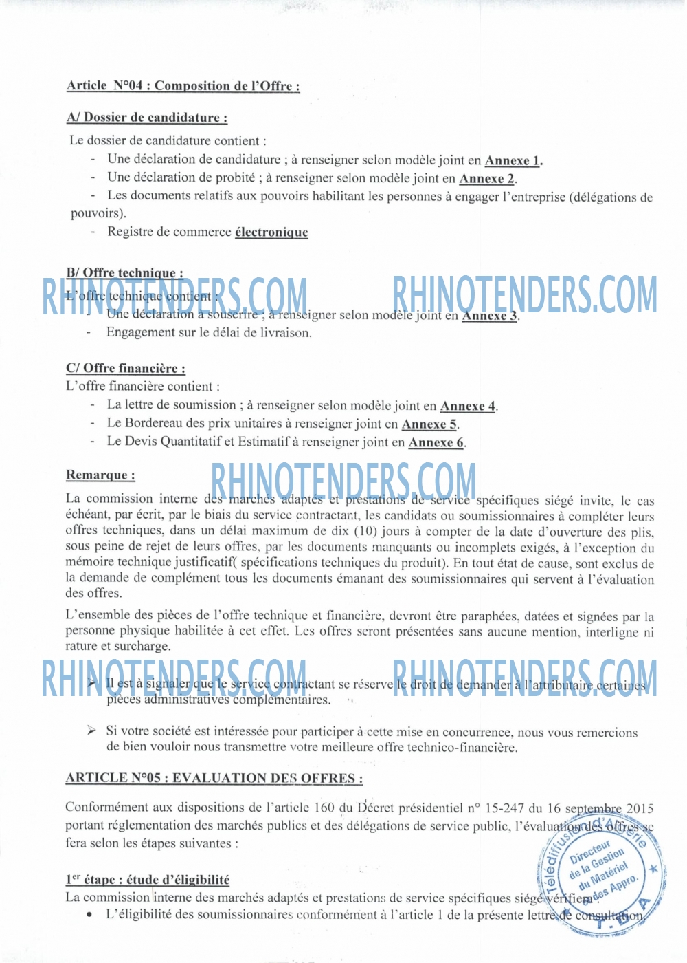 Rhinotenders