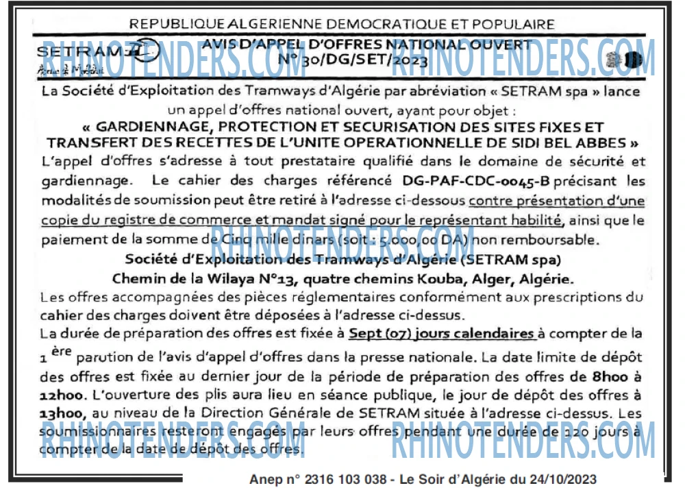 LE SOIR D'ALGERIE