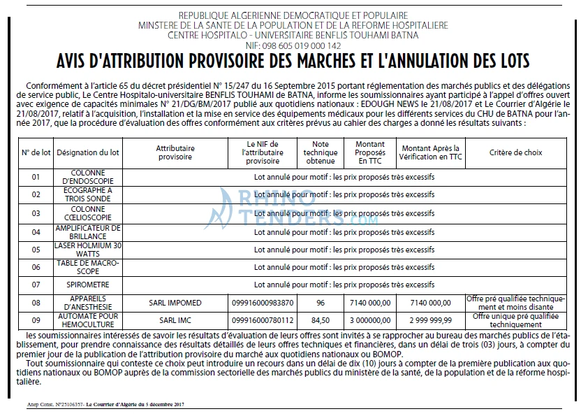 Le Courrier d'Algerie