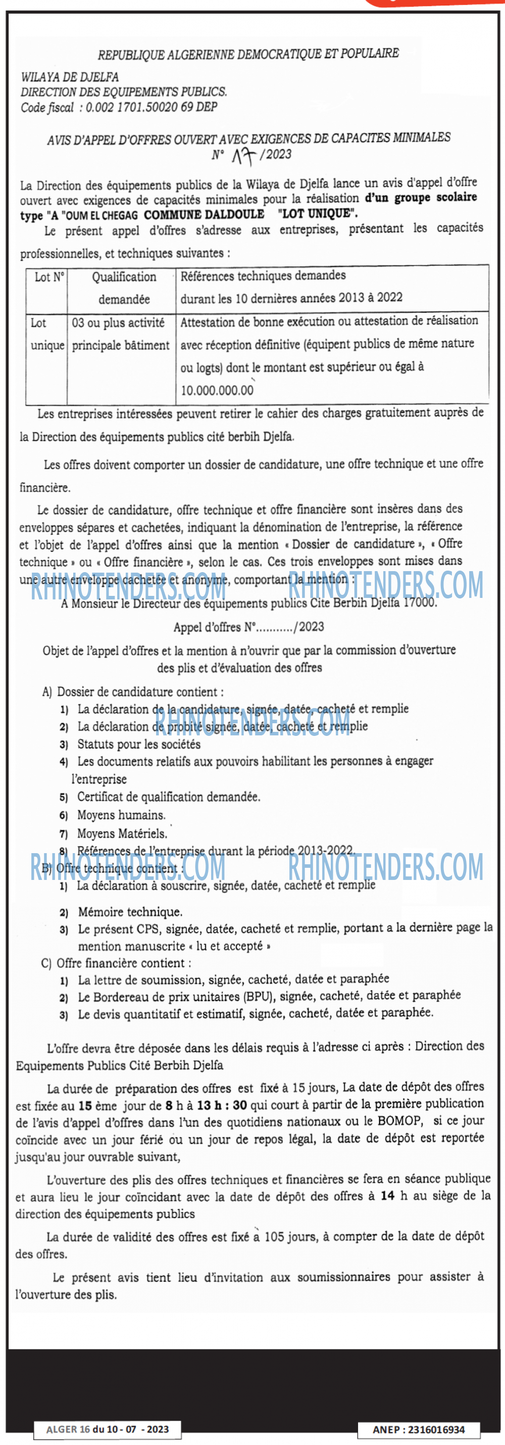 ALGER 16