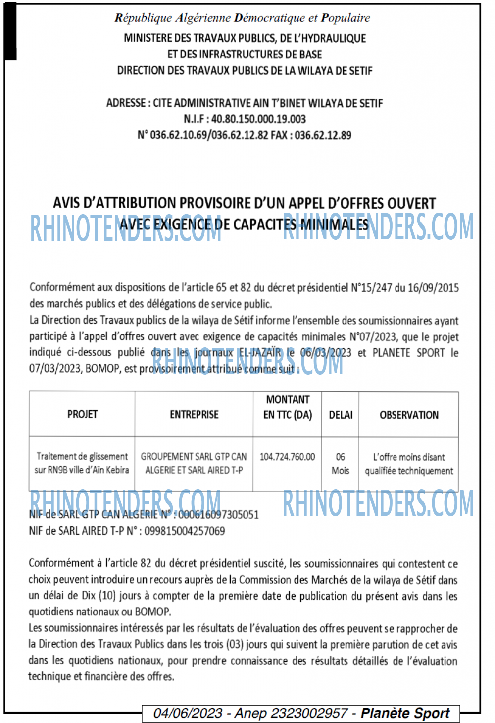 PLANETE SPORT