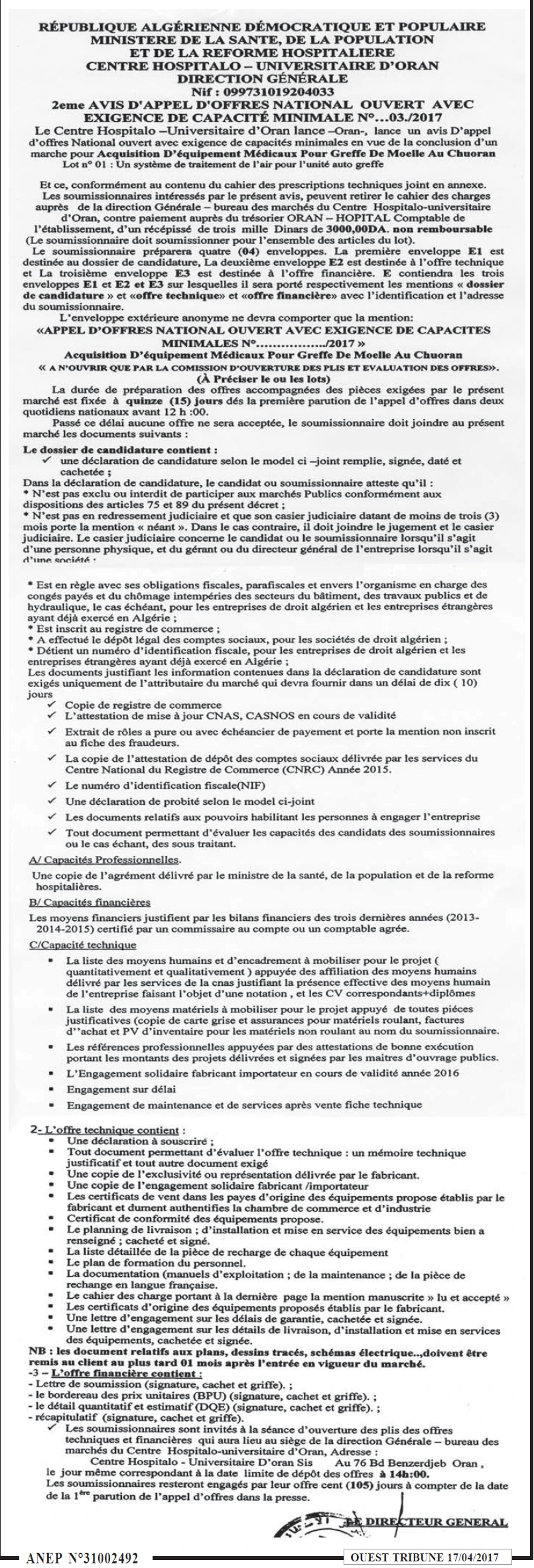 ouest TRIBUNE