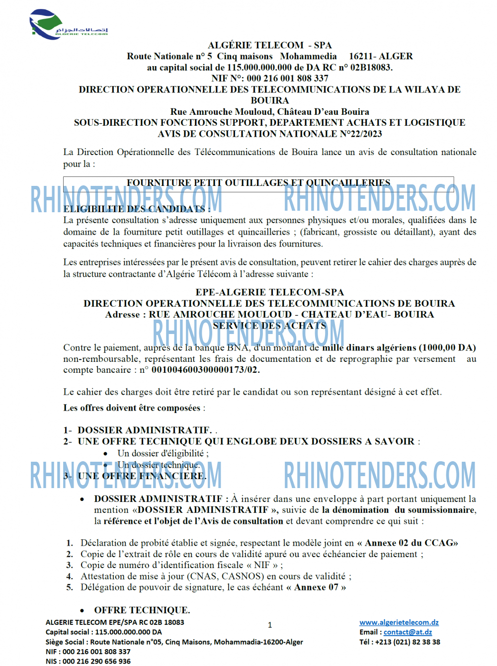 Rhinotenders