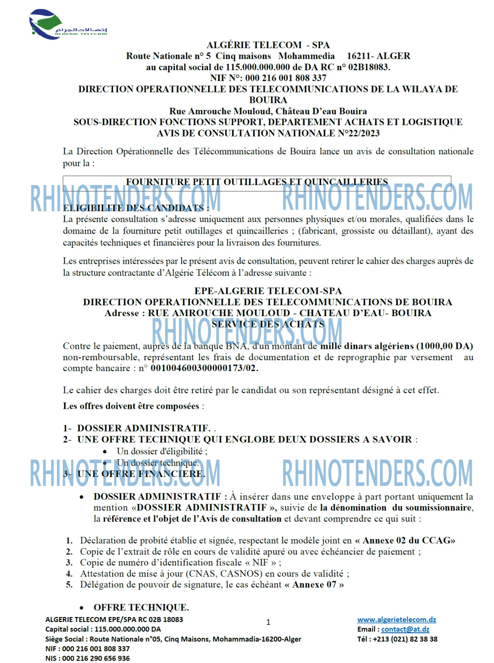 Rhinotenders