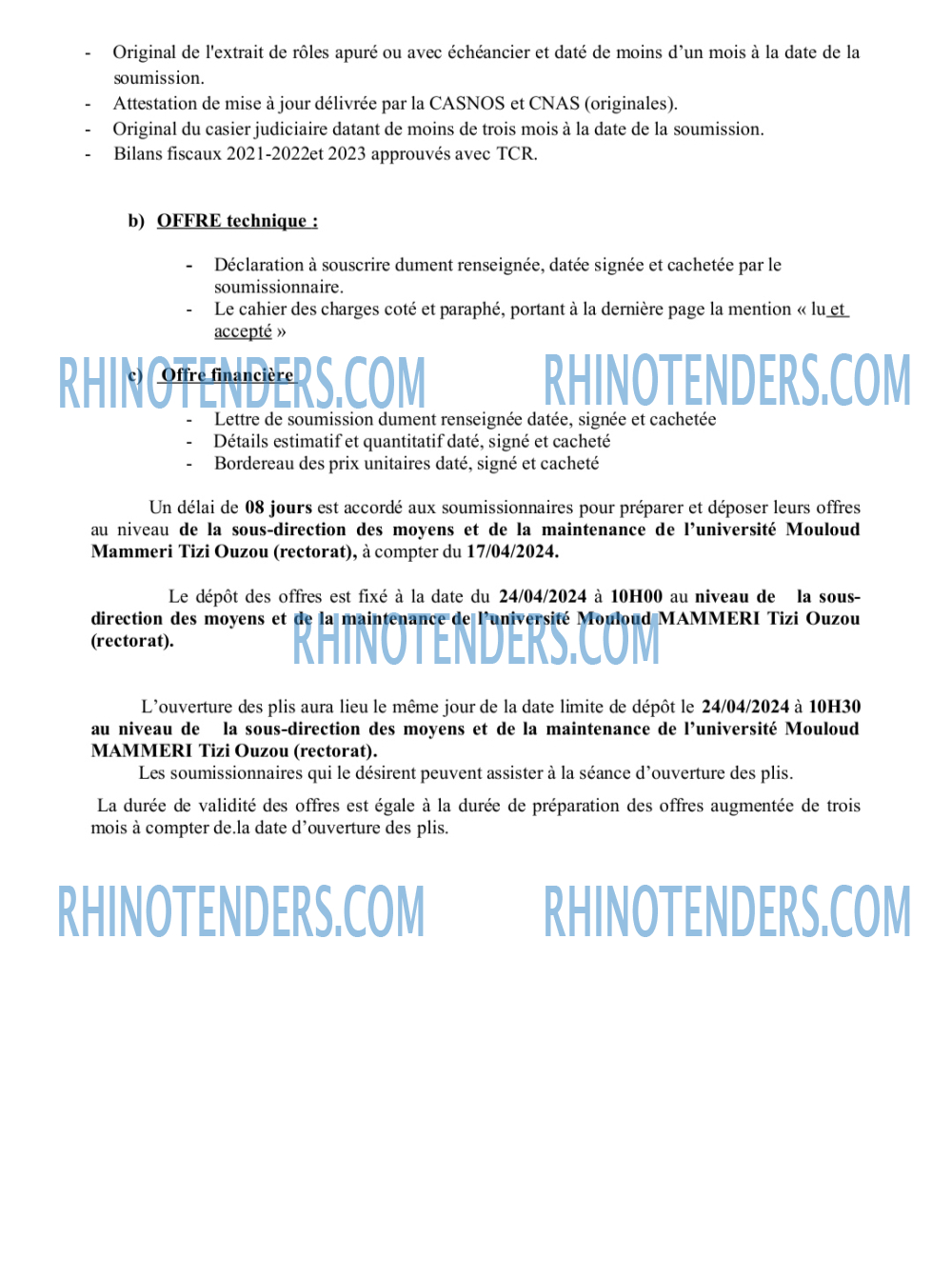 Rhinotenders