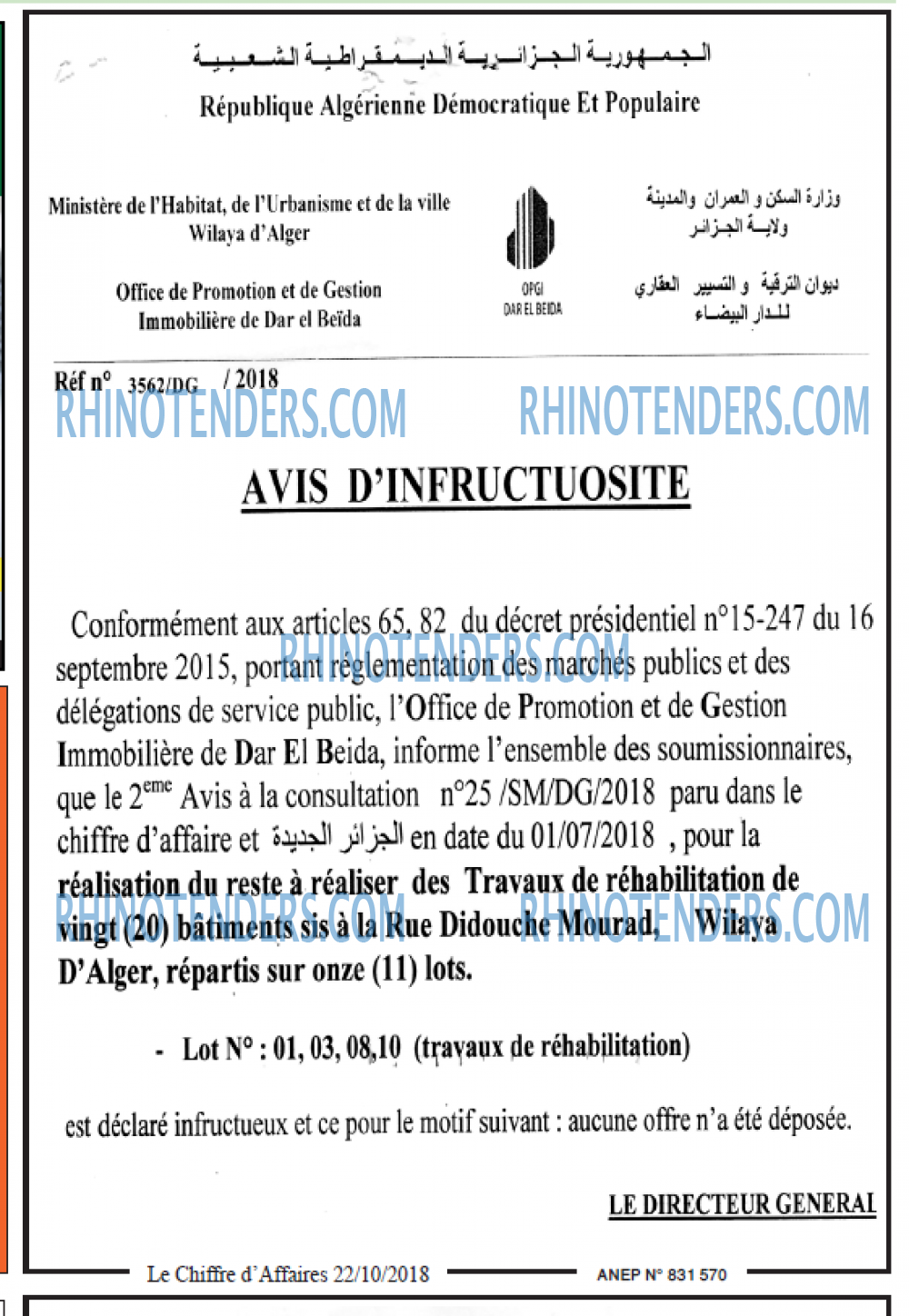 Le Chiffre d'Affaires