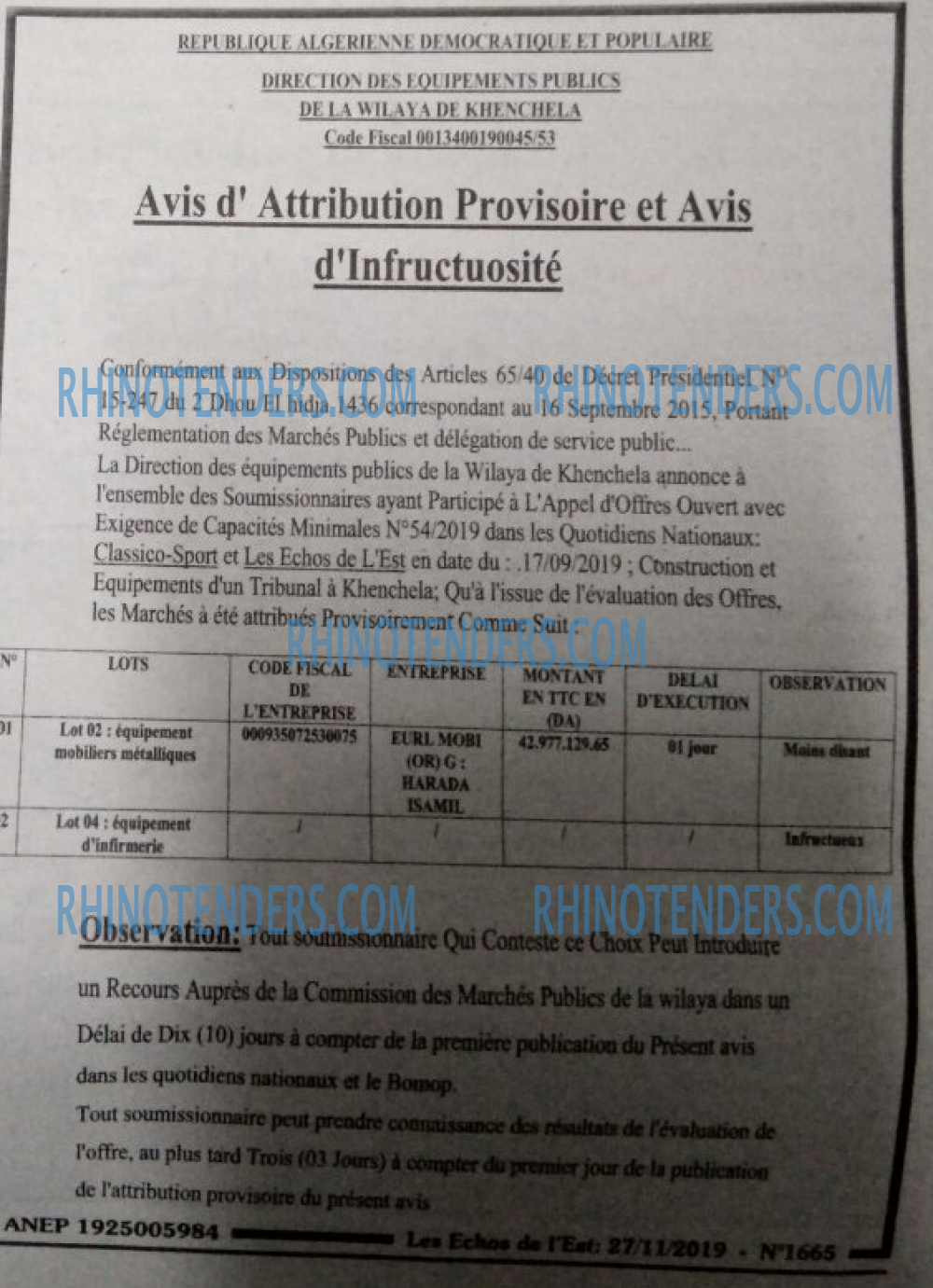Les Echos de l'Est