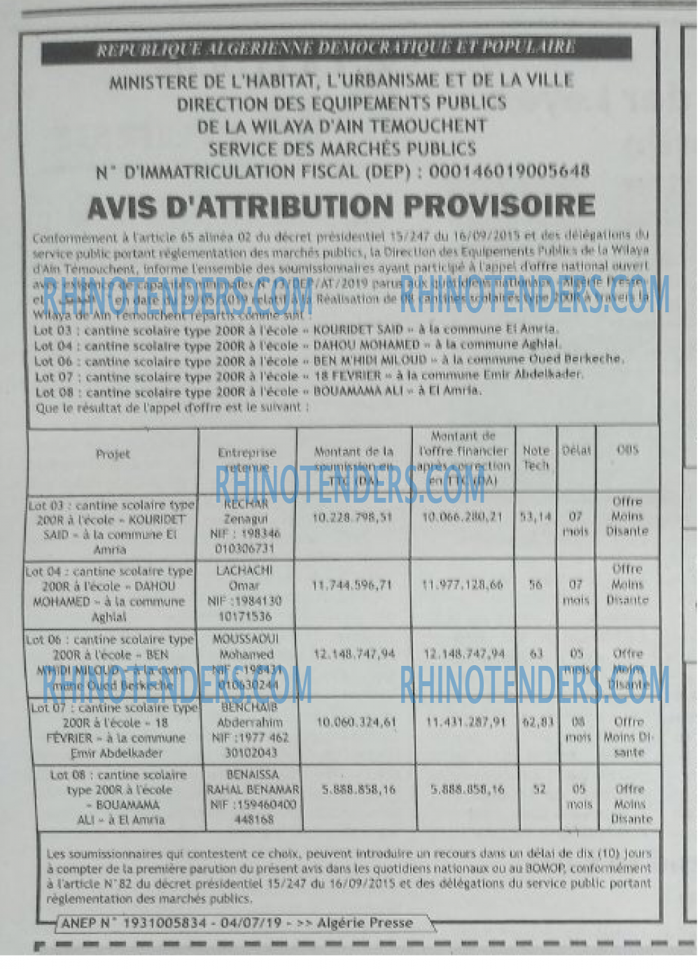 ALGERIE PRESSE