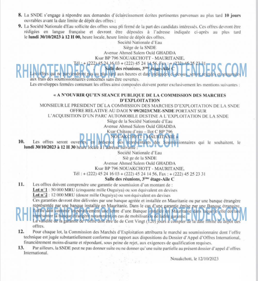 Rhinotenders