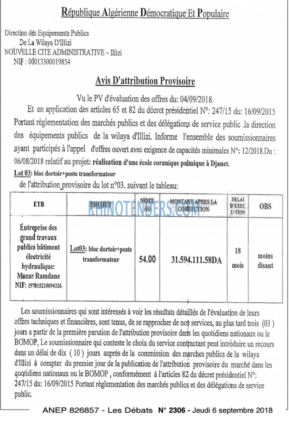 Les Debats
