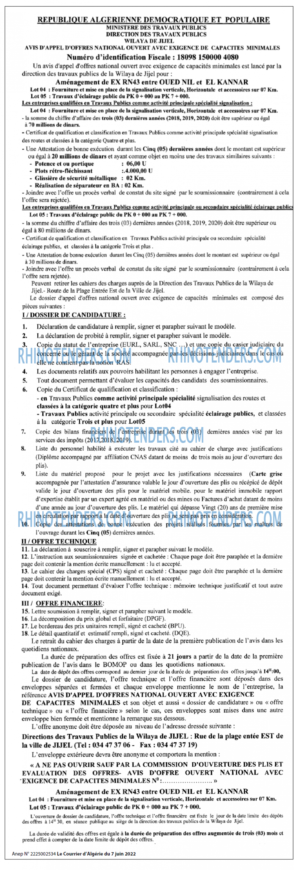 Le Courrier d'Algerie