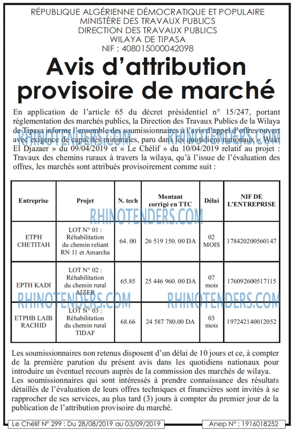 Le chélif