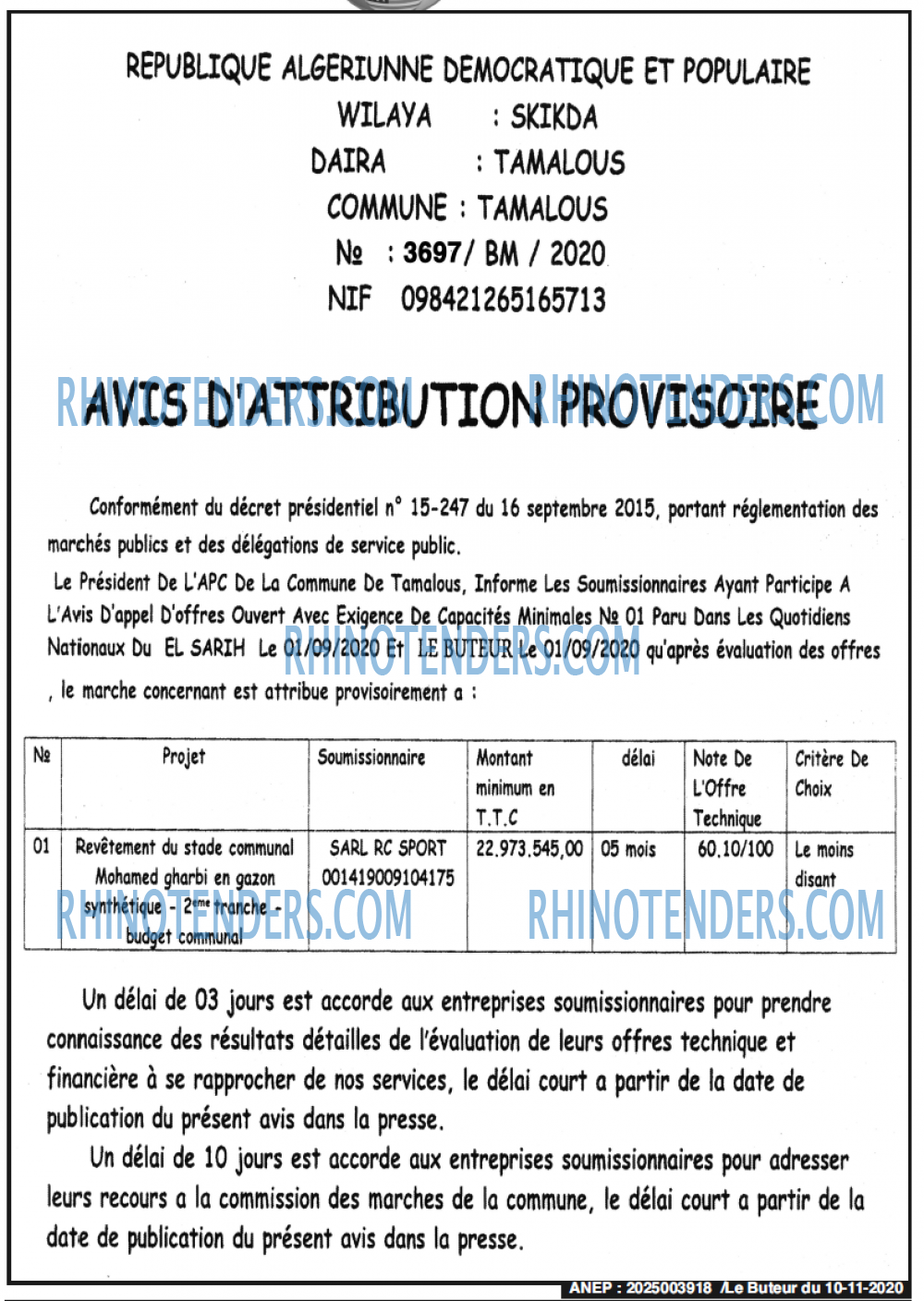 Le buteur
