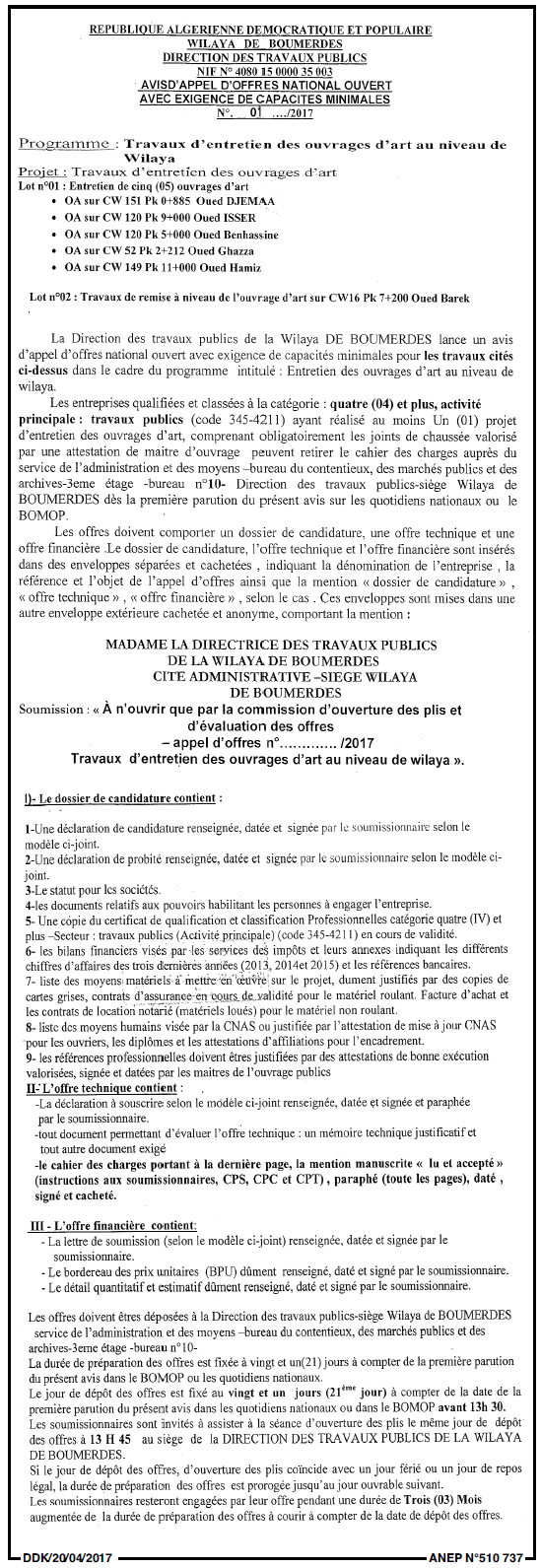 LA DEPECHE DE KABYLIE