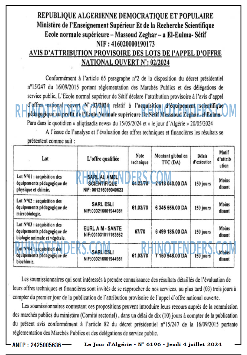 Le Jour d'Algérie